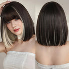 Elegant Short Bob Wig with Bangs - HairNjoy