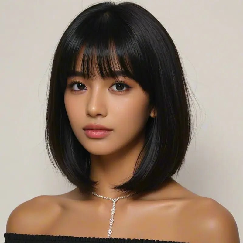 Elegant Straight Bob Wig - HairNjoy