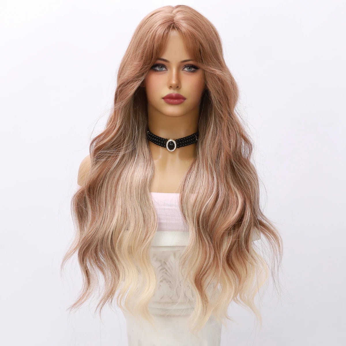 Fashion Brown Highlights Wig - HairNjoy