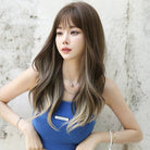 Fashion Highlight Wig with Bangs - HairNjoy