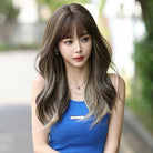 Fashion Highlight Wig with Bangs - HairNjoy