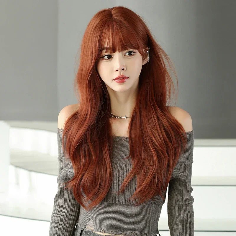 Fashion Highlight Wig with Bangs - HairNjoy