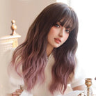 Fashion Highlight Wig with Bangs - HairNjoy