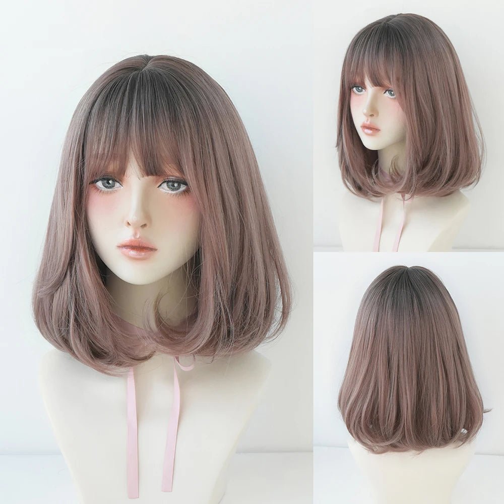 Flaxen Wavy Bob Wig - HairNjoy