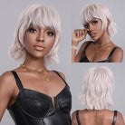 Fluffy Bob Wig with Bangs - HairNjoy