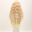 Fluffy Gold Wavy Synthetic Wig - HairNjoy