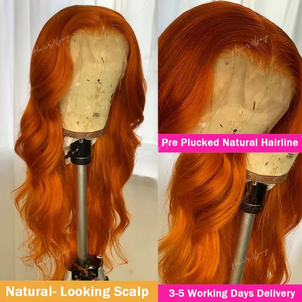 Ginger Orange Body Wave Wigs - HairNjoy