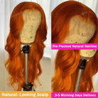 Ginger Orange Body Wave Wigs - HairNjoy