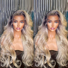 Glueless Highlight Ash Blonde Wigs - HairNjoy