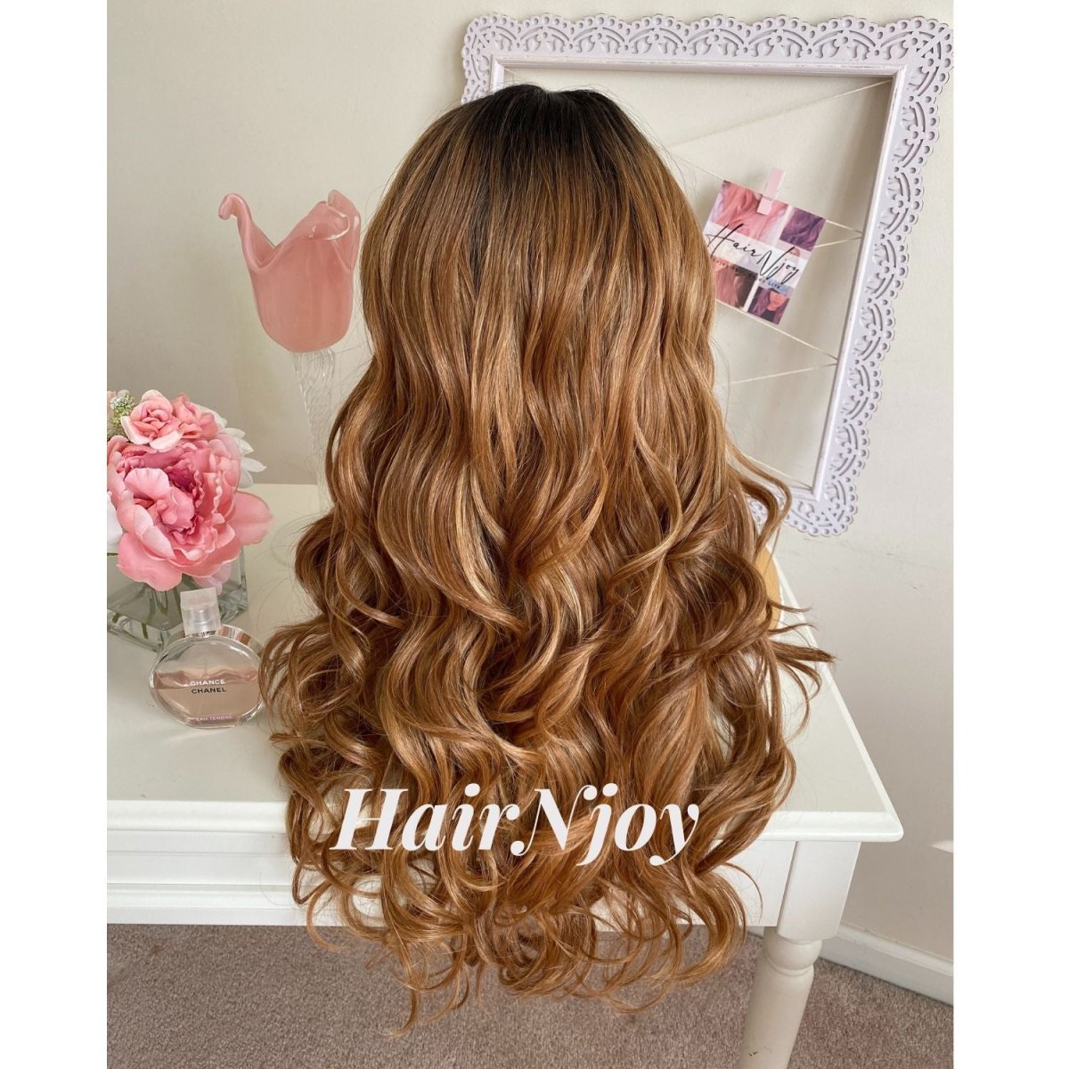 Glueless Human Hair Ombre Lace Front Wig - HairNjoy