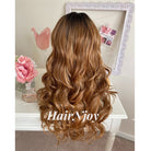 Glueless Human Hair Ombre Lace Front Wig - HairNjoy