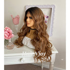 Glueless Human Hair Ombre Lace Front Wig - HairNjoy