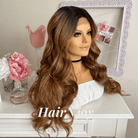 Glueless Human Hair Ombre Lace Front Wig - HairNjoy