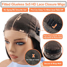 Glueless Lace Frontal Human Wigs - HairNjoy