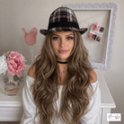 Gold Blonde Brown Long Body Wave Highlight Wig - HairNjoy