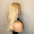 Golden Blonde Full Lace Human Hair Wig - HairNjoy