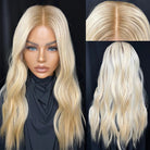 Golden Blonde Human Hair Lace Front Wig - HairNjoy