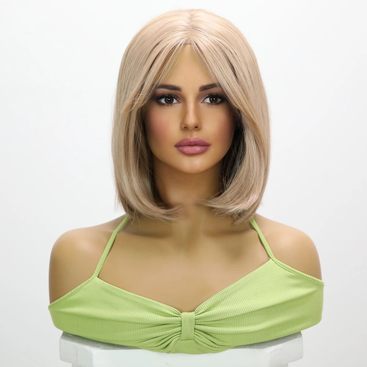 Golden Brown Synthetic Role Play Wig - HairNjoy