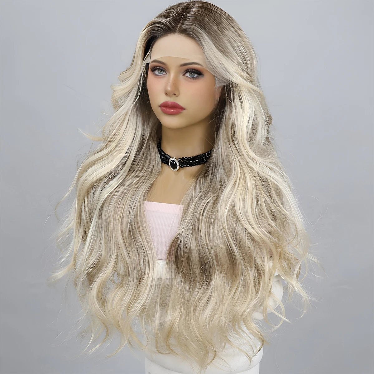 Gradient High - End Silver Wig - HairNjoy