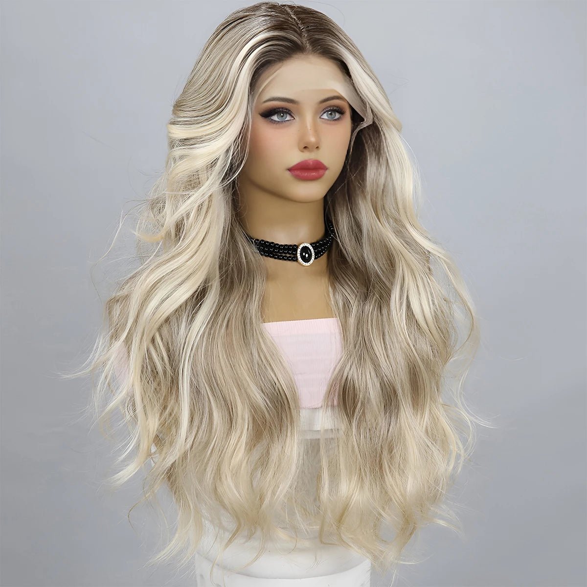 Gradient High - End Silver Wig - HairNjoy