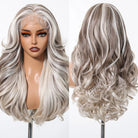 Gray White Highlight Lace Wig - HairNjoy