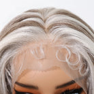 Gray White Highlight Lace Wig - HairNjoy
