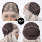 Gray White Highlight Lace Wig - HairNjoy