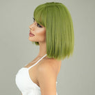 Green Short Bob Wig - HairNjoy