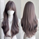 Grey Purple Wavy Wig - HairNjoy