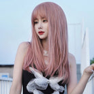 High - Density Synthetic Wig with Bangs - HairNjoy