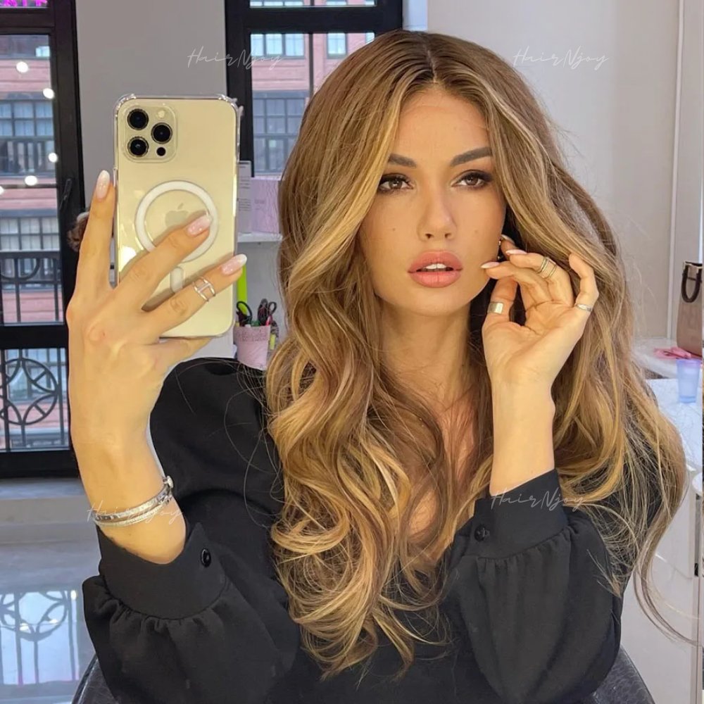 Highlight Ash Blonde Waves - HairNjoy