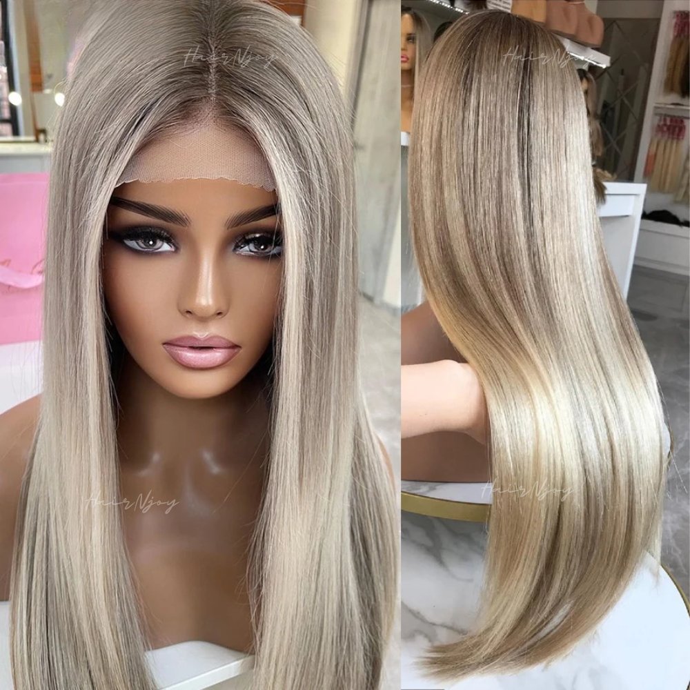 Highlight Ash Blonde Wig - HairNjoy