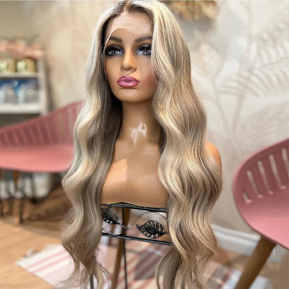 Highlight Blonde 360 Lace Front Wig - HairNjoy