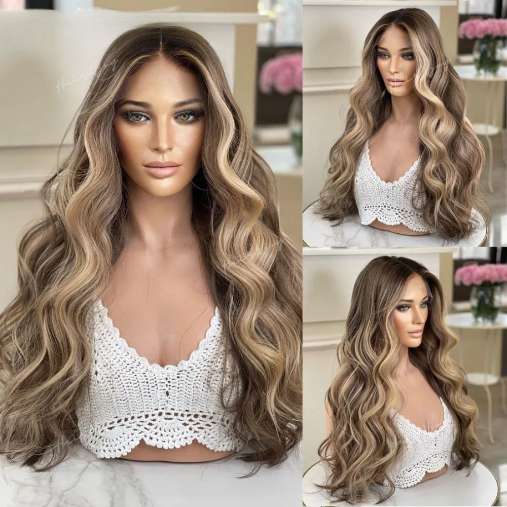 Highlight Brown Body Wave Wig - HairNjoy