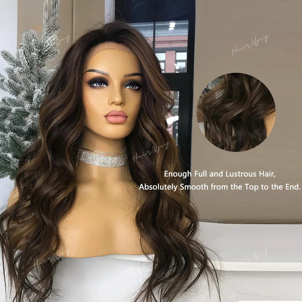 Highlight Brown Body Wave Wig - HairNjoy