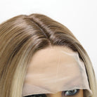 Highlight Dyed Brown Lace Front Wig - HairNjoy