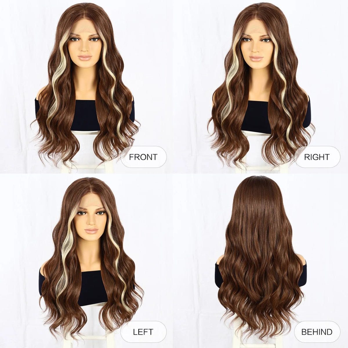 Highlighted Durable Synthetic Wig - HairNjoy