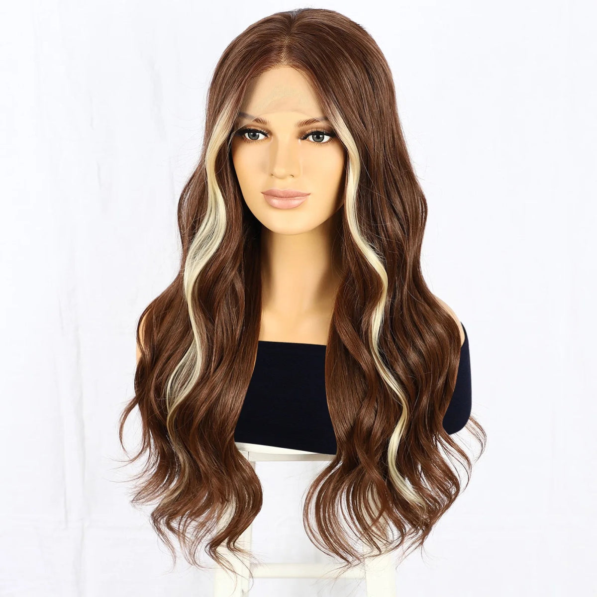 Highlighted Durable Synthetic Wig - HairNjoy