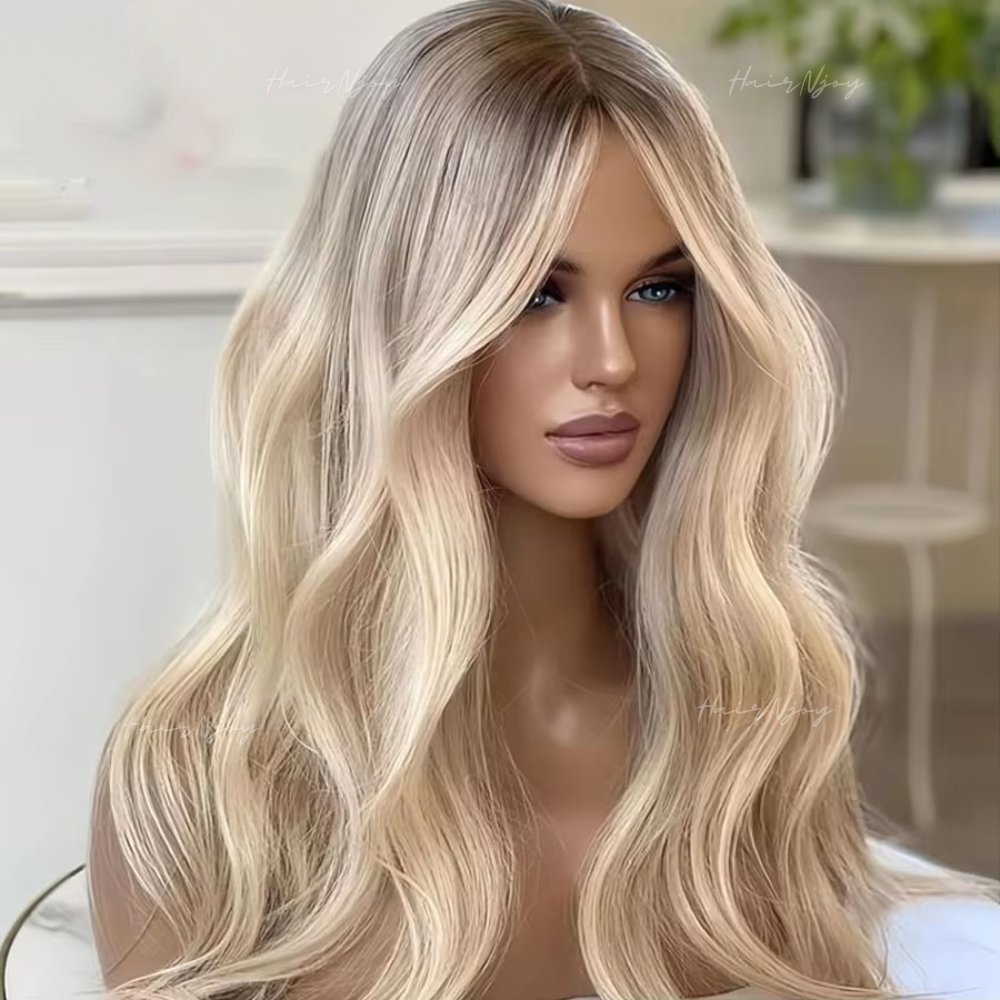 Honey Blonde Wavy Wigs - HairNjoy