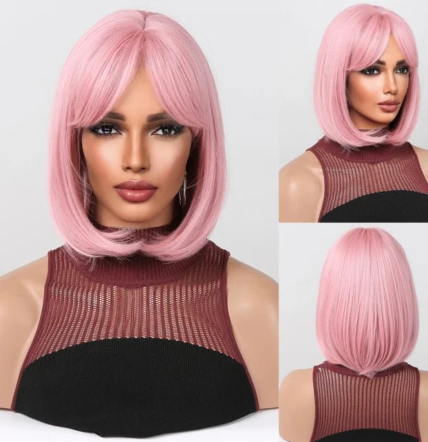 Honey Brown Short Straight Wig - HairNjoy