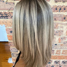 Human Hair HD Lace Ash Blonde Highlights - HairNjoy