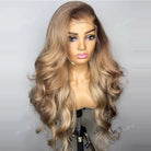 Human Hair Wigs with Brown Root - HairNjoy