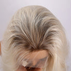 Invisible Silver Curly Lace Front Wig - HairNjoy