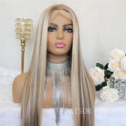 Lace Front Long Straight Synthetic Wigs - HairNjoy