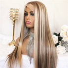 Lace Front Long Straight Synthetic Wigs - HairNjoy