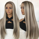 Lace Front Long Straight Synthetic Wigs - HairNjoy