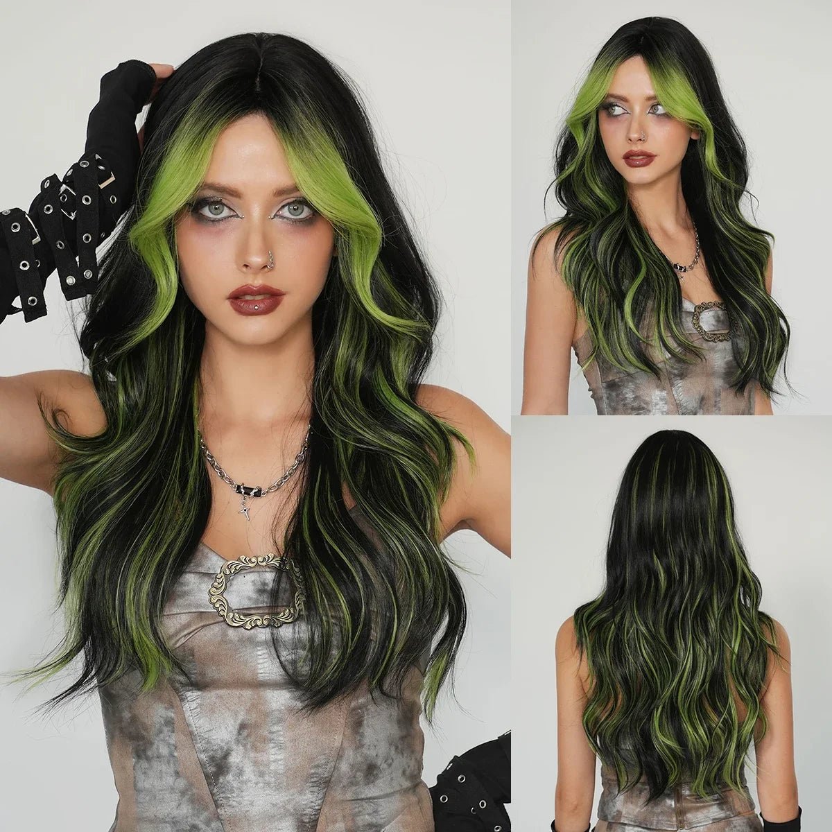 Layered Light Green Synthetic Wig - HairNjoy