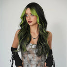 Layered Light Green Synthetic Wig - HairNjoy