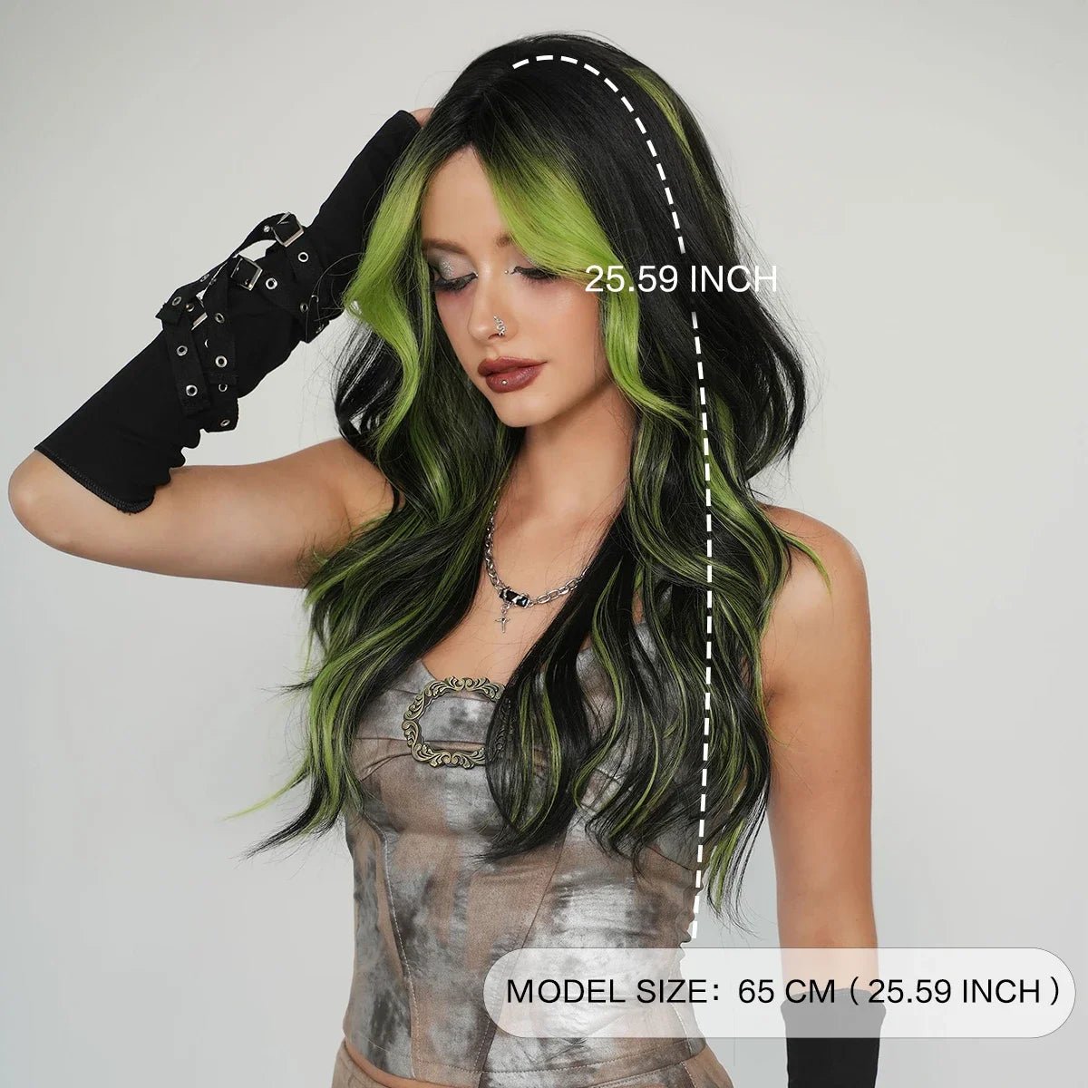 Layered Light Green Synthetic Wig - HairNjoy