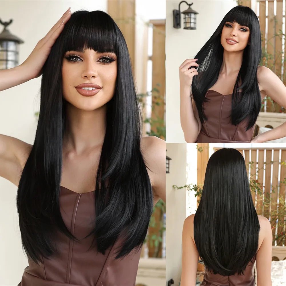 Layered Straight Synthetic Wig - HairNjoy